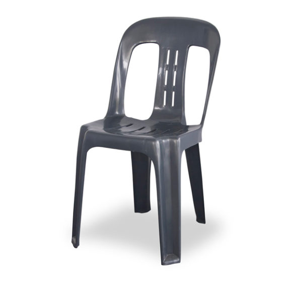 Grey Plastic Stackable Chair Sturdy & Affordable Party Hire World