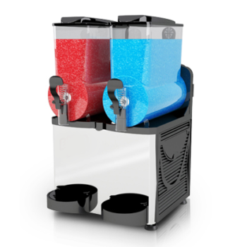 Twin bowl slushie machine