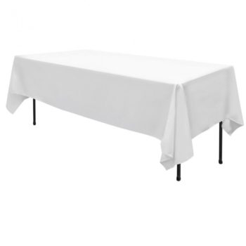 White Trestle Table Linen