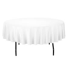 White Round Table Linen