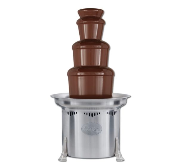 small commercial chocolate fountain